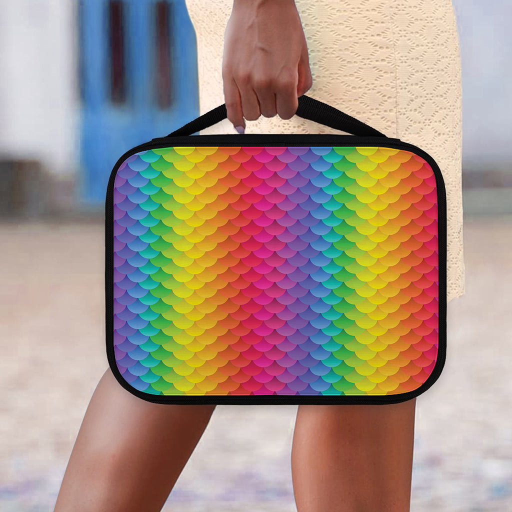 Rainbow Mermaid Scale Pattern Print Classic Bible Case