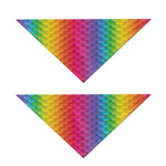 Rainbow Mermaid Scale Pattern Print Dog Bandana
