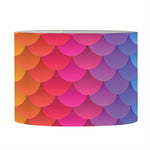 Rainbow Mermaid Scale Pattern Print Drum Lamp Shade