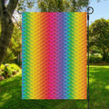 Rainbow Mermaid Scale Pattern Print Garden Flag