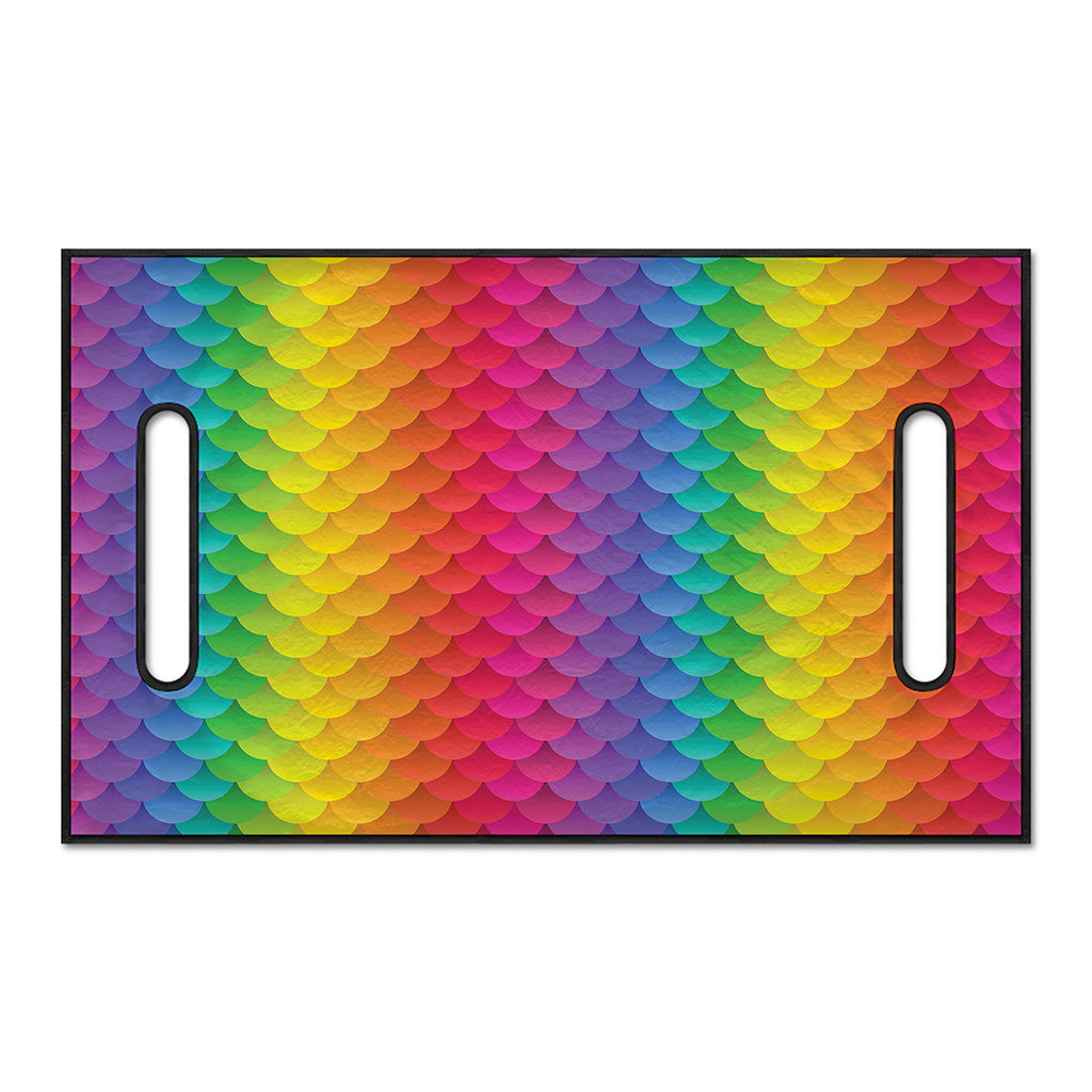 Rainbow Mermaid Scale Pattern Print Golf Cart Seat Cover