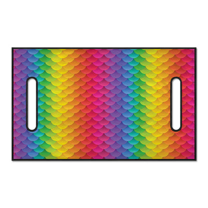 Rainbow Mermaid Scale Pattern Print Golf Cart Seat Cover