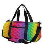 Rainbow Mermaid Scale Pattern Print Gym Bag