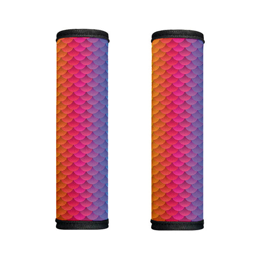Rainbow Mermaid Scale Pattern Print Handle Covers