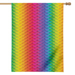 Rainbow Mermaid Scale Pattern Print House Flag