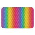 Rainbow Mermaid Scale Pattern Print Indoor Door Mat