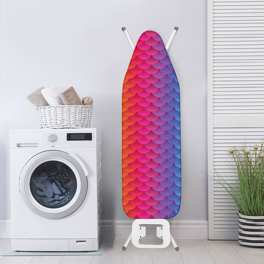 Rainbow Mermaid Scale Pattern Print Ironing Board Cover