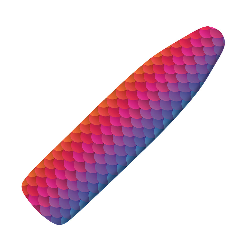 Rainbow Mermaid Scale Pattern Print Ironing Board Cover
