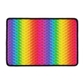 Rainbow Mermaid Scale Pattern Print Kitchen Mat
