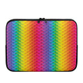 Rainbow Mermaid Scale Pattern Print Laptop Sleeve