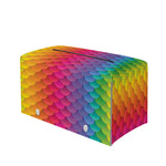 Rainbow Mermaid Scale Pattern Print Leather Tissue Box Cover