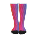 Rainbow Mermaid Scale Pattern Print Long Socks