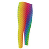 Rainbow Mermaid Scale Pattern Print Men's Compression Pants