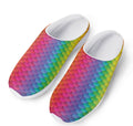 Rainbow Mermaid Scale Pattern Print Mesh Casual Shoes