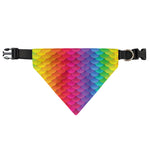 Rainbow Mermaid Scale Pattern Print Over The Collar Dog Bandana