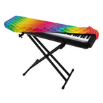 Rainbow Mermaid Scale Pattern Print Piano Keyboard Cover
