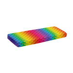 Rainbow Mermaid Scale Pattern Print Piano Keyboard Cover