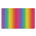 Rainbow Mermaid Scale Pattern Print Polyester Doormat