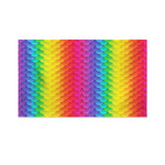 Rainbow Mermaid Scale Pattern Print Polyester Flag