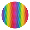 Rainbow Mermaid Scale Pattern Print Round Blanket