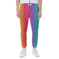 Rainbow Mermaid Scale Pattern Print Joggers