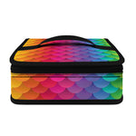 Rainbow Mermaid Scale Pattern Print Small Lunch Bag