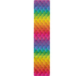 Rainbow Mermaid Scale Pattern Print Table Runner