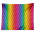 Rainbow Mermaid Scale Pattern Print Tapestry