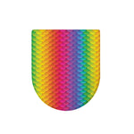 Rainbow Mermaid Scale Pattern Print Toilet Lid Cover