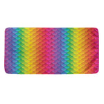 Rainbow Mermaid Scale Pattern Print Towel