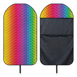 Rainbow Mermaid Scale Pattern Print Waterproof Car Seat Cover