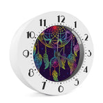 Rainbow Native Dream Catcher Print Alarm Clock