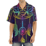 Rainbow Native Dream Catcher Print Aloha Shirt
