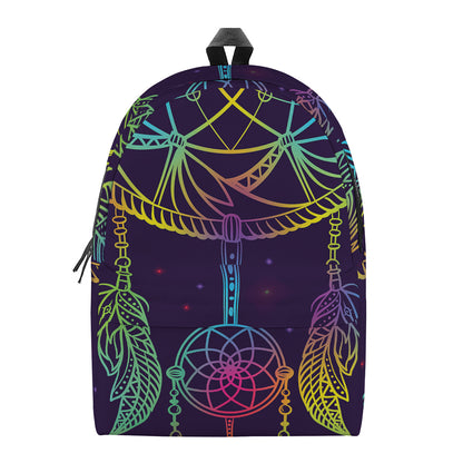 Rainbow Native Dream Catcher Print Backpack
