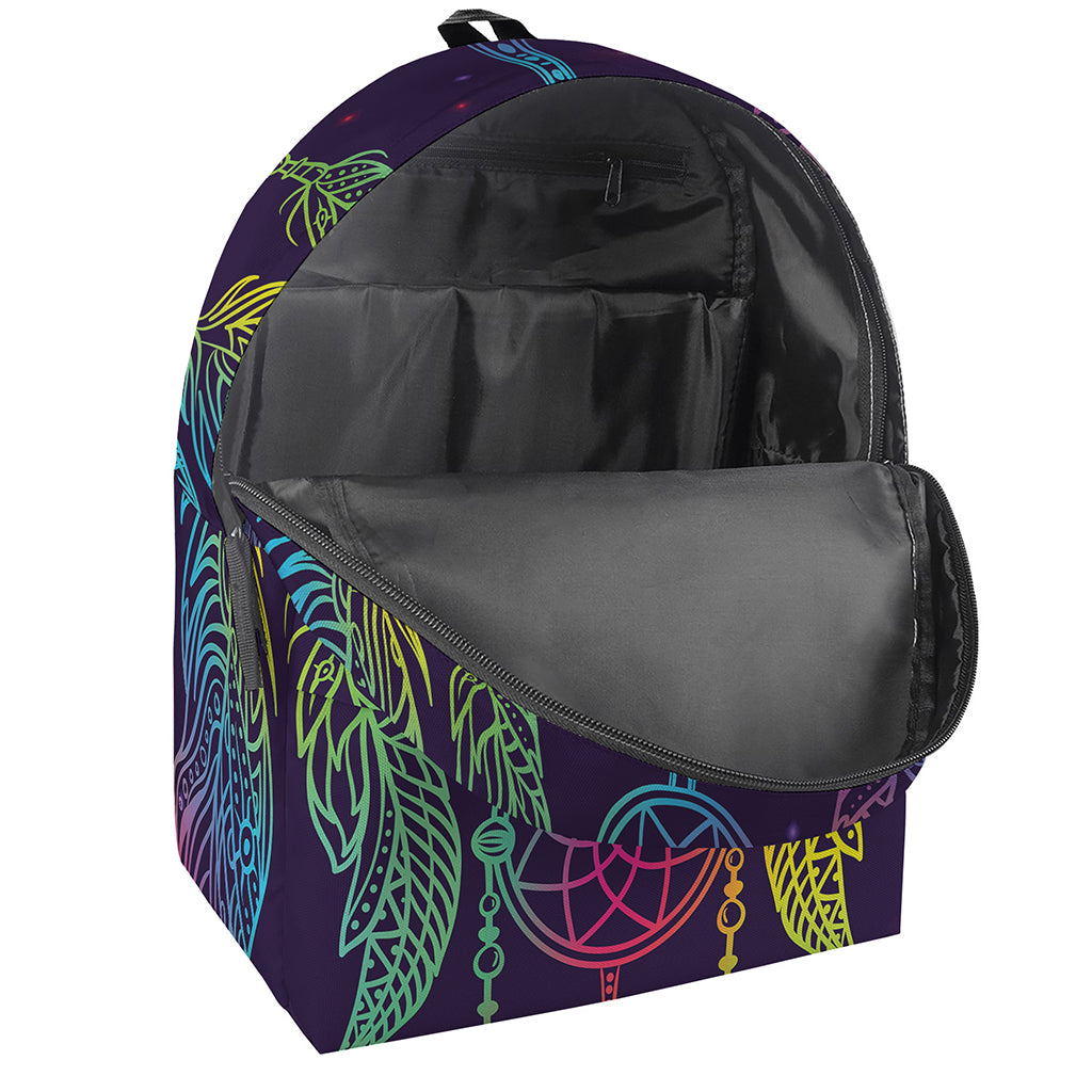 Rainbow Native Dream Catcher Print Backpack