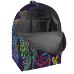 Rainbow Native Dream Catcher Print Backpack