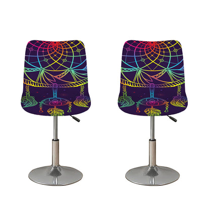 Rainbow Native Dream Catcher Print Bar Stool Covers