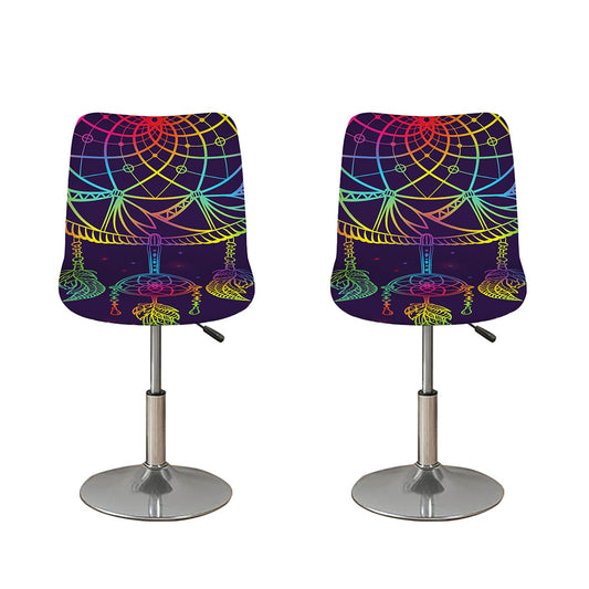 Rainbow Native Dream Catcher Print Bar Stool Covers