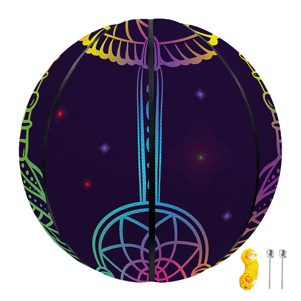 Rainbow Native Dream Catcher Print Basketball
