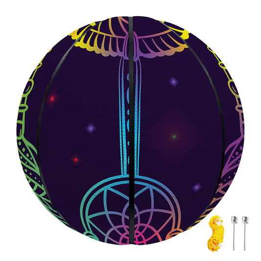 Rainbow Native Dream Catcher Print Basketball