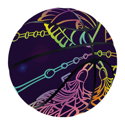 Rainbow Native Dream Catcher Print Basketball