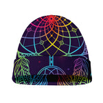 Rainbow Native Dream Catcher Print Beanie