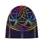 Rainbow Native Dream Catcher Print Beanie