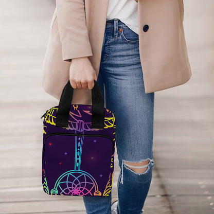 Rainbow Native Dream Catcher Print Bible Tote Bag