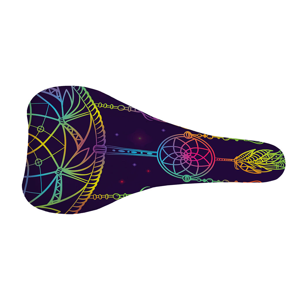 Rainbow Native Dream Catcher Print Bicycle Seat Cover