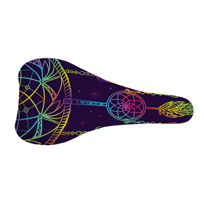 Rainbow Native Dream Catcher Print Bicycle Seat Cover