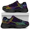 Rainbow Native Dream Catcher Print Black Chunky Shoes