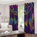 Rainbow Native Dream Catcher Print Blackout Grommet Curtains