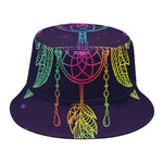 Rainbow Native Dream Catcher Print Bucket Hat