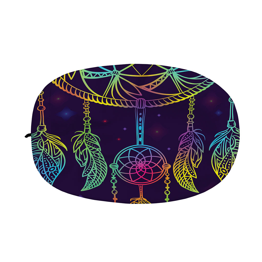 Rainbow Native Dream Catcher Print Car Side Mirror Covers
